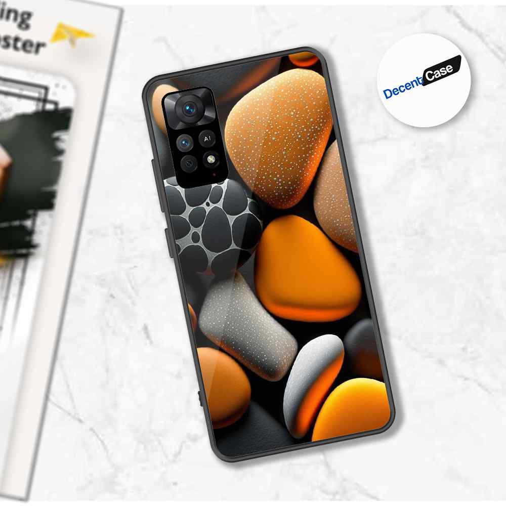 Xiaomi Redmi Note 12 Pro 4G Cover - 3D Pebble Design - HQ Ultra Shine Premium Metal Phone Case