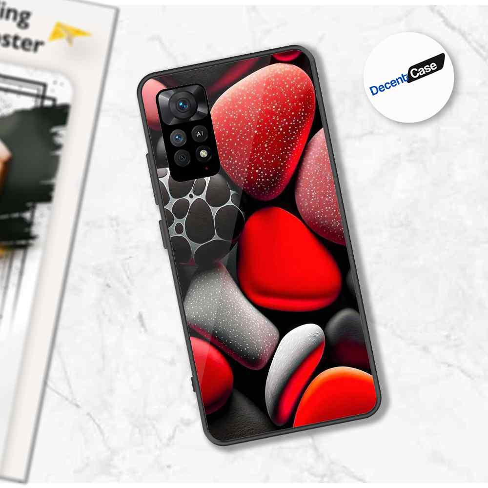 Xiaomi Redmi Note 12 Pro 4G Cover - 3D Pebble Design - HQ Ultra Shine Premium Metal Phone Case