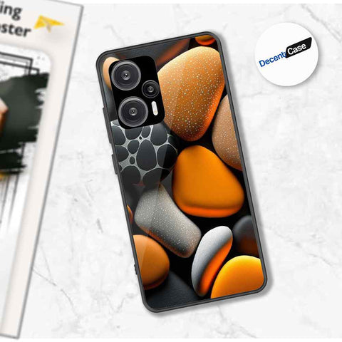Xiaomi Redmi Note 12 Turbo Cover - 3D Pebble Design - HQ Ultra Shine Premium Metal Phone Case