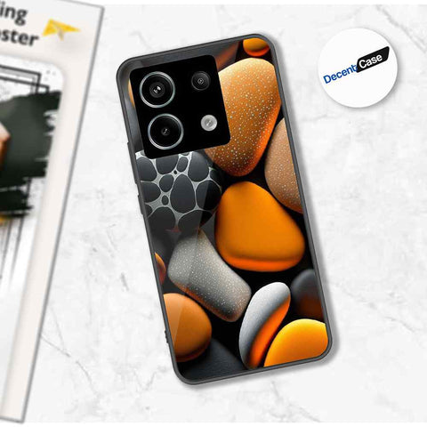 Xiaomi Redmi Note 13 Cover - 3D Pebble Design - HQ Ultra Shine Premium Metal Phone Case