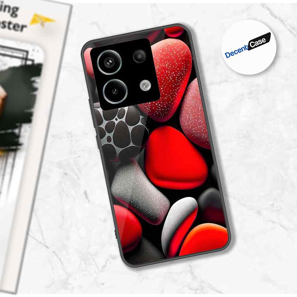 Xiaomi Redmi Note 13 Cover - 3D Pebble Design - HQ Ultra Shine Premium Metal Phone Case
