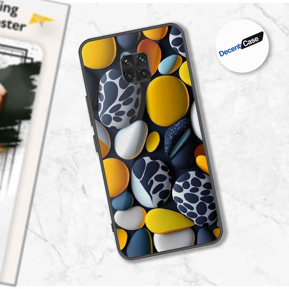 Xiaomi Redmi Note 9 Pro Cover - 3D Pebble Design - HQ Ultra Shine Premium Metal Phone Case