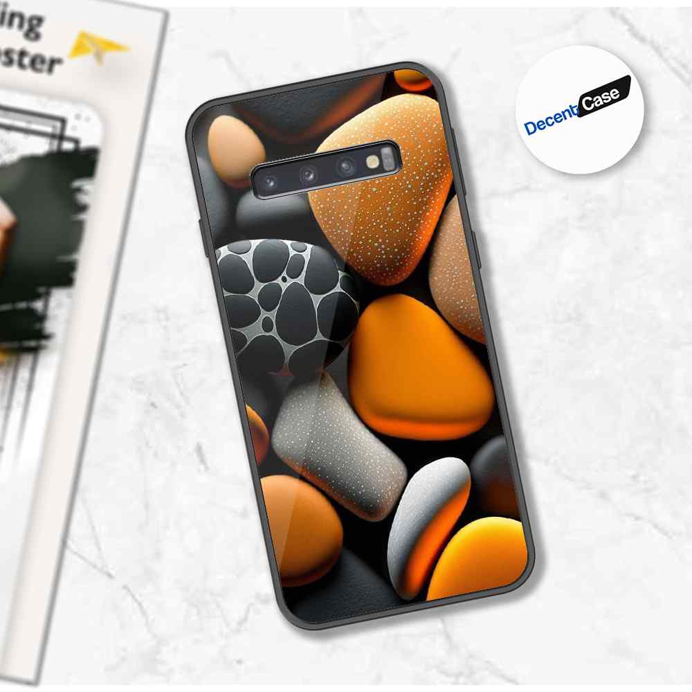 Samsung Galaxy S10 5G Cover - 3D Pebble Design - HQ Ultra Shine Premium Metal Phone Case