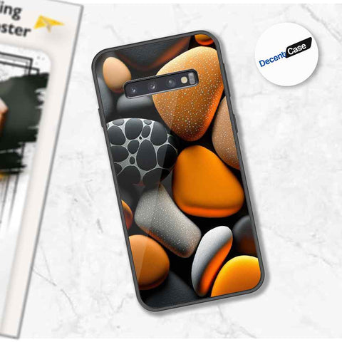 Samsung Galaxy S10 5G Cover - 3D Pebble Design - HQ Ultra Shine Premium Metal Phone Case