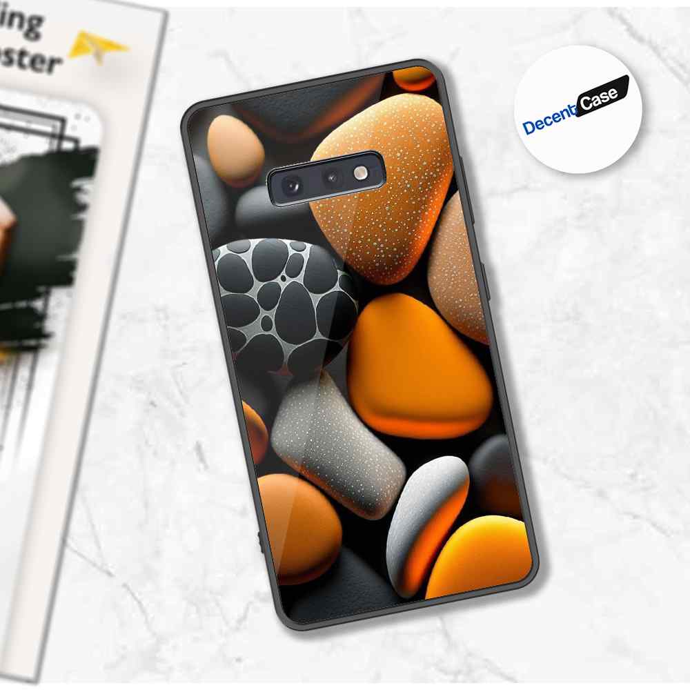 Samsung Galaxy S10e Cover - 3D Pebble Design - HQ Ultra Shine Premium Metal Phone Case