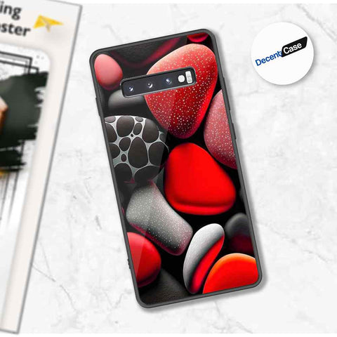 Samsung Galaxy S10 Plus Cover - 3D Pebble Design - HQ Ultra Shine Premium Metal Phone Case