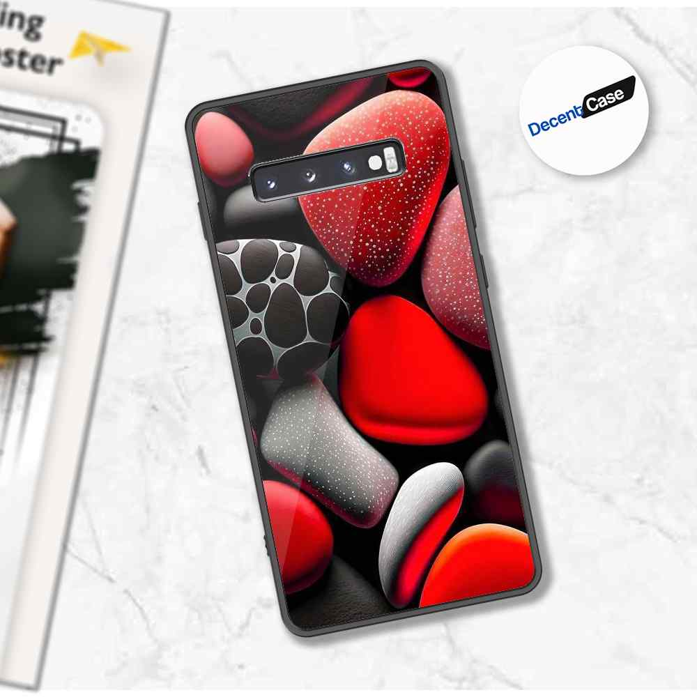 Samsung Galaxy S10 Plus Cover - 3D Pebble Design - HQ Ultra Shine Premium Metal Phone Case