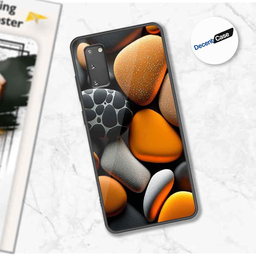 Samsung Galaxy S20 Cover - 3D Pebble Design - HQ Ultra Shine Premium Metal Phone Case