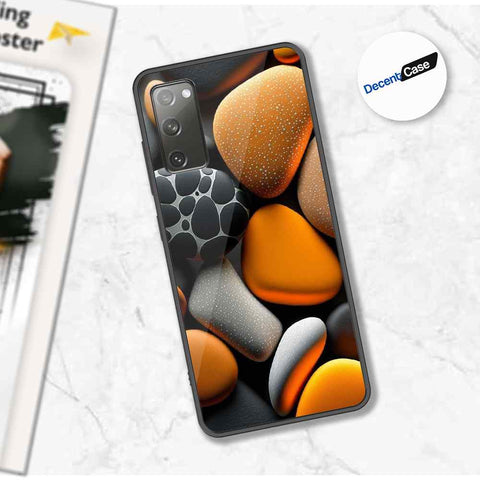 Samsung Galaxy S20 FE Cover - 3D Pebble Design - HQ Ultra Shine Premium Metal Phone Case