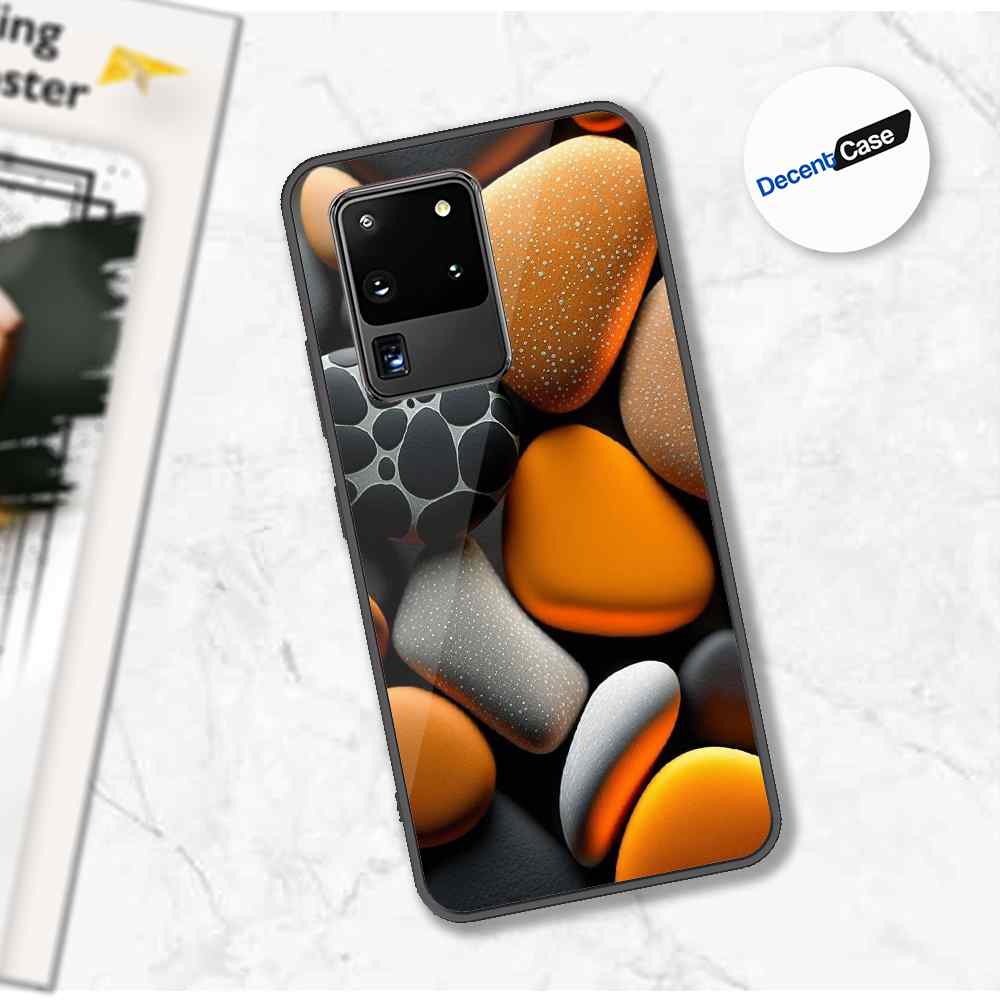 Samsung Galaxy S20 Ultra Cover - 3D Pebble Design - HQ Ultra Shine Premium Metal Phone Case