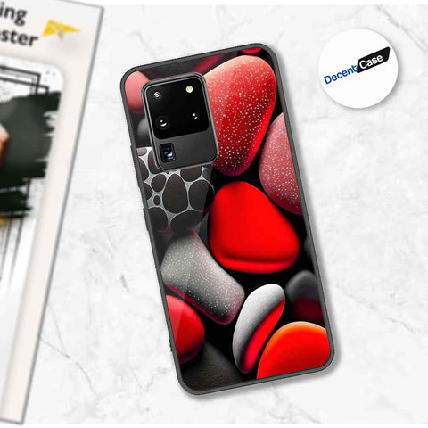 Samsung Galaxy S20 Ultra Cover - 3D Pebble Design - HQ Ultra Shine Premium Metal Phone Case