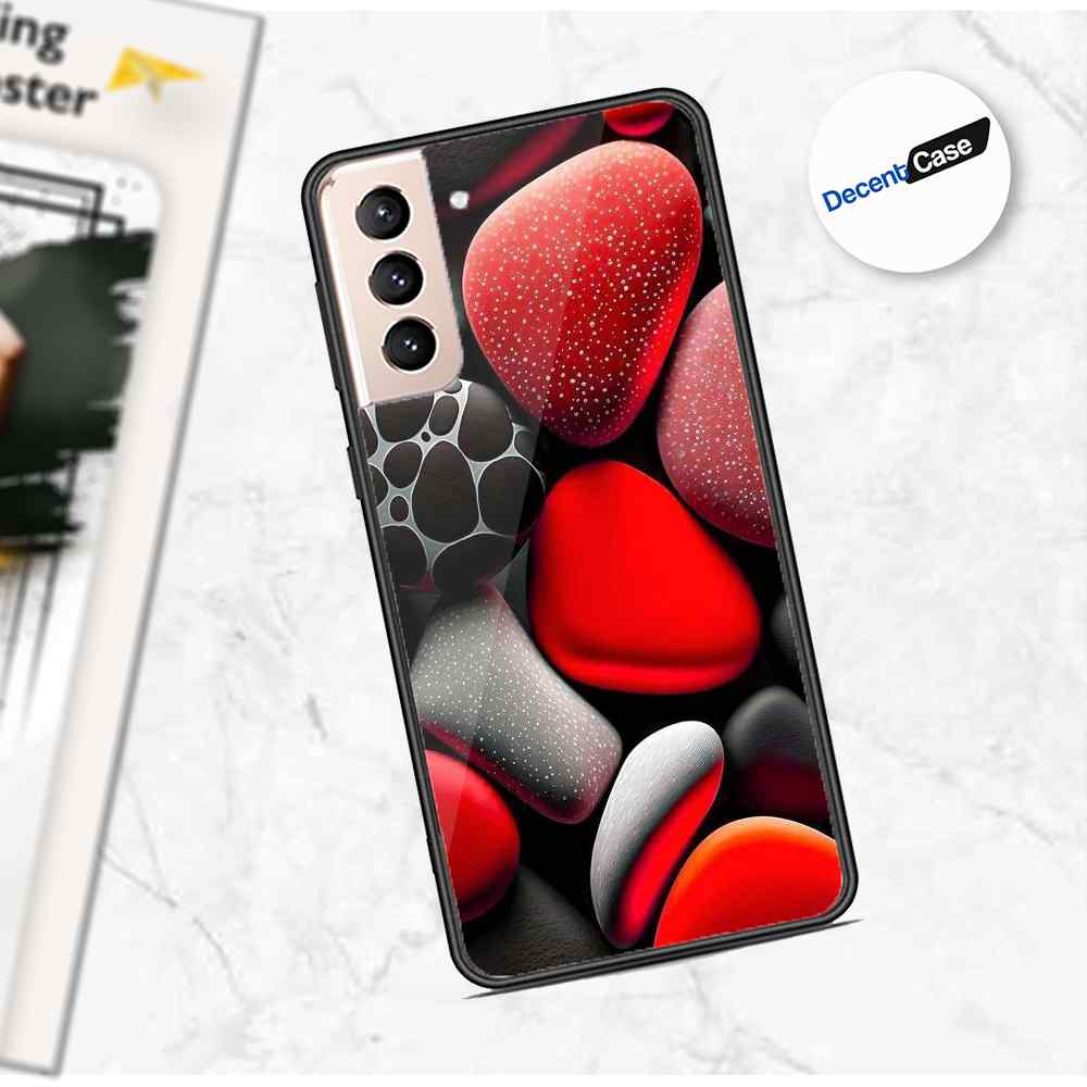 Samsung Galaxy S21 5G Cover - 3D Pebble Design - HQ Ultra Shine Premium Metal Phone Case