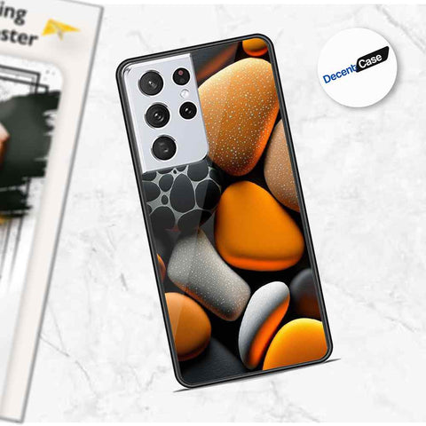 Samsung Galaxy S21 Ultra 5G Cover - 3D Pebble Design - HQ Ultra Shine Premium Metal Phone Case