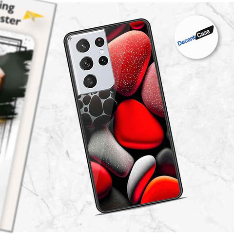Samsung Galaxy S21 Ultra 5G Cover - 3D Pebble Design - HQ Ultra Shine Premium Metal Phone Case