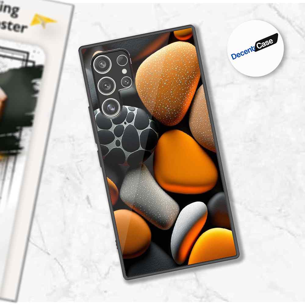 Samsung Galaxy S22 Ultra 5G Cover - 3D Pebble Design - HQ Ultra Shine Premium Metal Phone Case