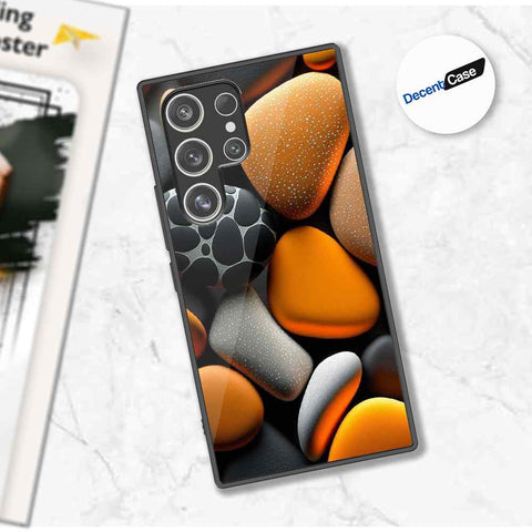 Samsung Galaxy S23 Ultra 5G Cover - 3D Pebble Design - HQ Ultra Shine Premium Metal Phone Case