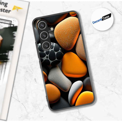 Samsung Galaxy S24 Plus Cover - 3D Pebble Design - HQ Ultra Shine Premium Metal Phone Case