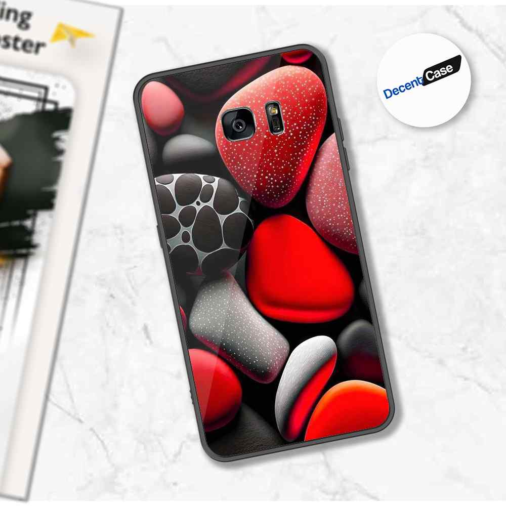 Samsung Galaxy S6 Edge Plus Cover - 3D Pebble Design - HQ Ultra Shine Premium Metal Phone Case