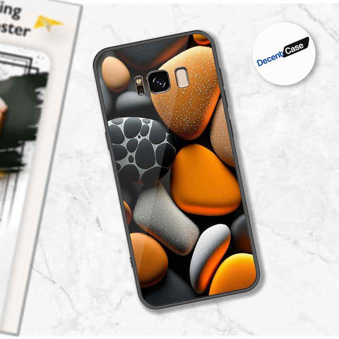 Samsung Galaxy S8 Plus Cover - 3D Pebble Design - HQ Ultra Shine Premium Metal Phone Case