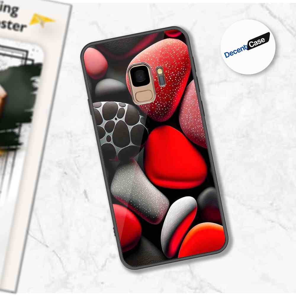 Samsung Galaxy S9 Cover - 3D Pebble Design - HQ Ultra Shine Premium Metal Phone Case