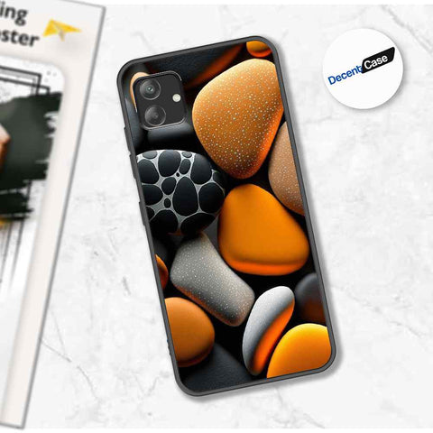Samsung Galaxy A04e Cover - 3D Pebble Design - HQ Ultra Shine Premium Metal Phone Case
