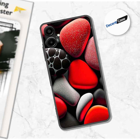 Samsung Galaxy A06 Cover - 3D Pebble Design - HQ Ultra Shine Premium Metal Phone Case