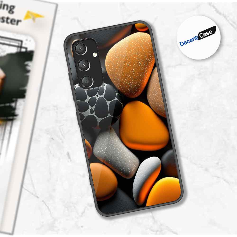 Samsung Galaxy A14 5G Cover - 3D Pebble Design - HQ Ultra Shine Premium Metal Phone Case