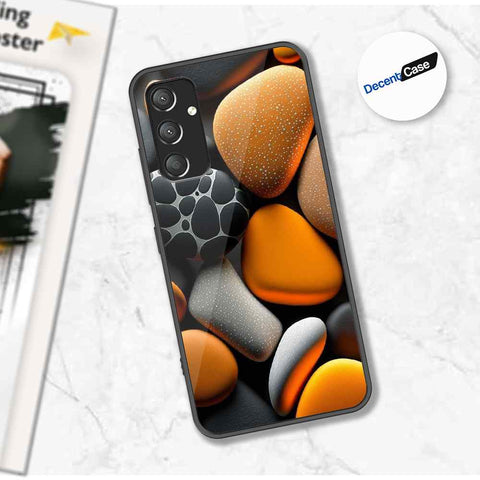 Samsung Galaxy A14 Cover - 3D Pebble Design - HQ Ultra Shine Premium Metal Phone Case