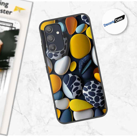 Samsung Galaxy A15 5G Cover - 3D Pebble Design - HQ Ultra Shine Premium Metal Phone Case