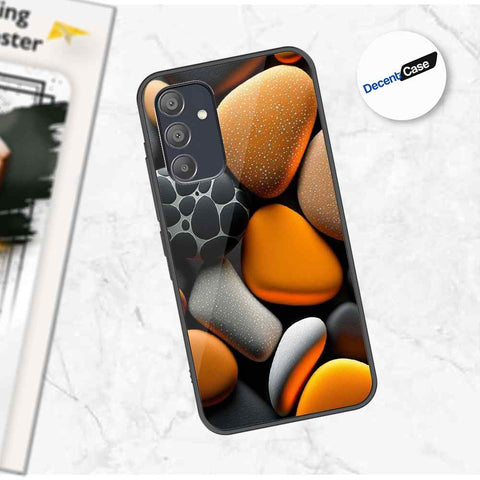 Samsung Galaxy A15 4G Cover - 3D Pebble Design - HQ Ultra Shine Premium Metal Phone Case