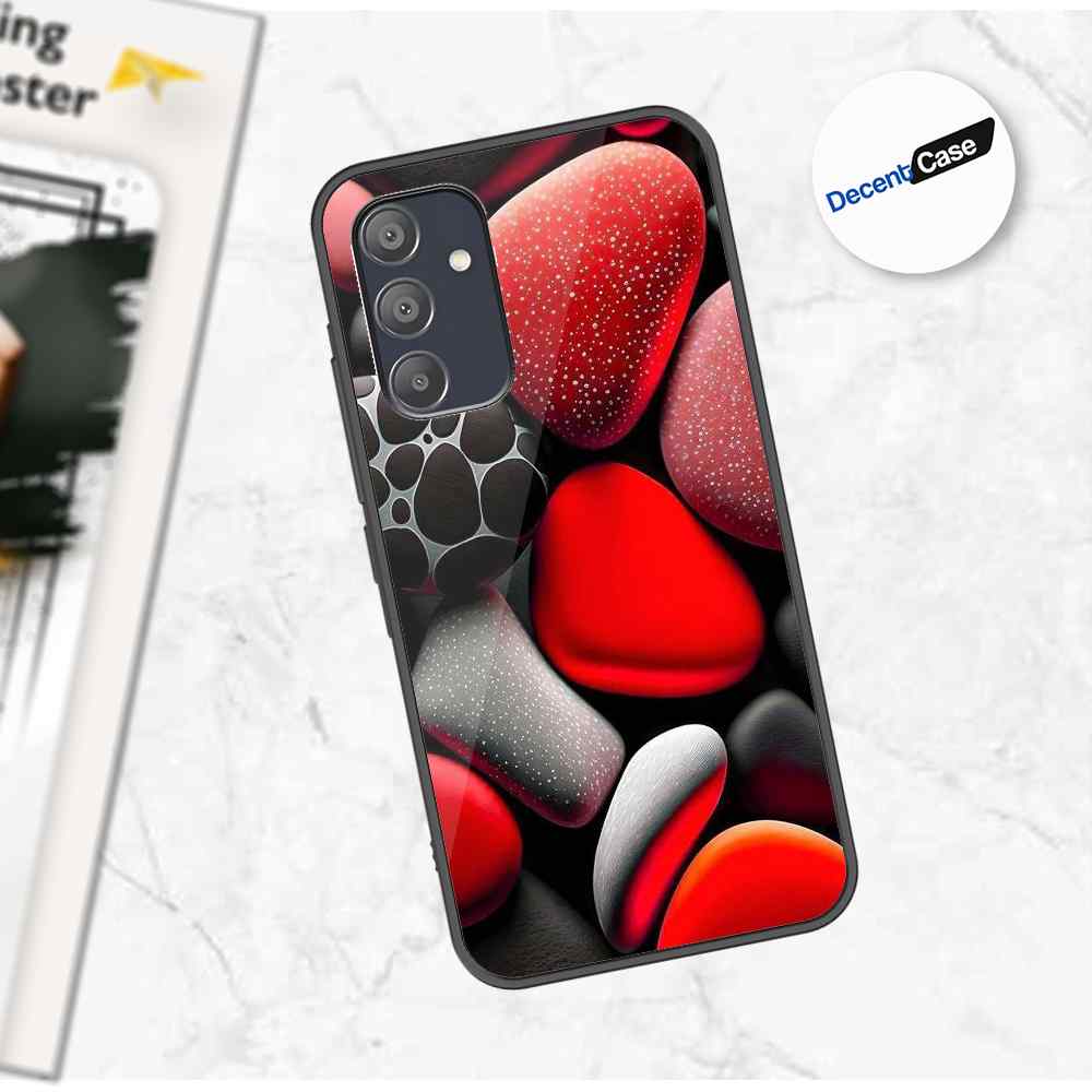 Samsung Galaxy A15 4G Cover - 3D Pebble Design - HQ Ultra Shine Premium Metal Phone Case
