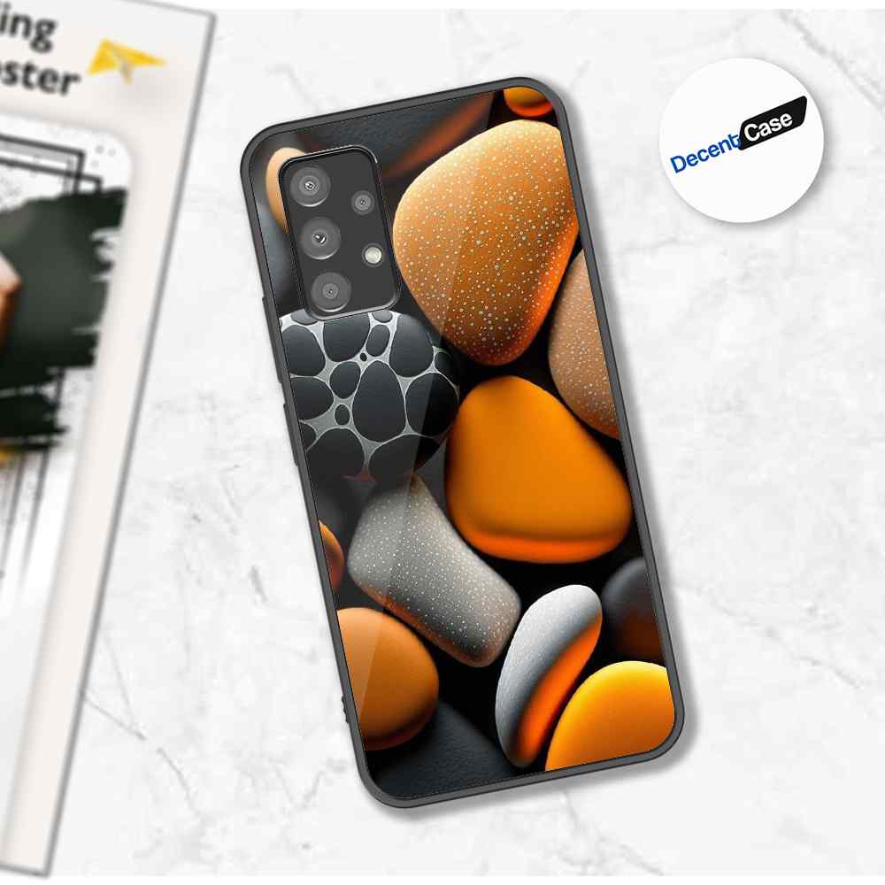 Samsung Galaxy A73 5G Cover - 3D Pebble Design - HQ Ultra Shine Premium Metal Phone Case