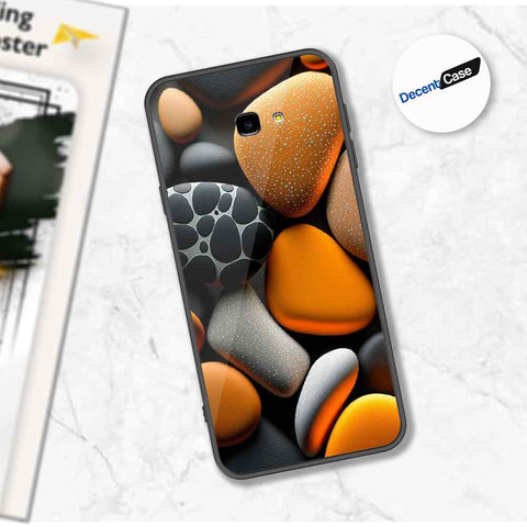 Samsung Galaxy J7 Prime Cover - 3D Pebble Design - HQ Ultra Shine Premium Metal Phone Case