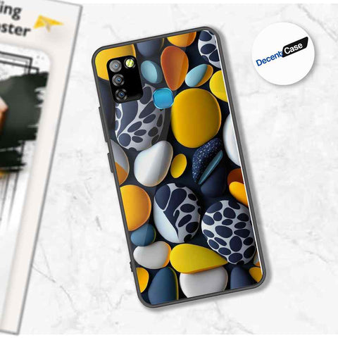 Infinix Smart 5 Cover - 3D Pebble Design - HQ Ultra Shine Premium Metal Phone Case