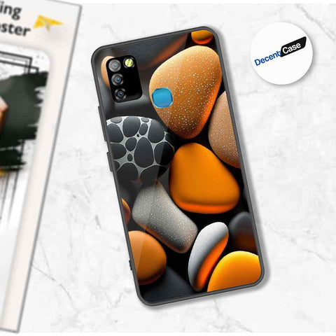 Infinix Smart 5 Cover - 3D Pebble Design - HQ Ultra Shine Premium Metal Phone Case