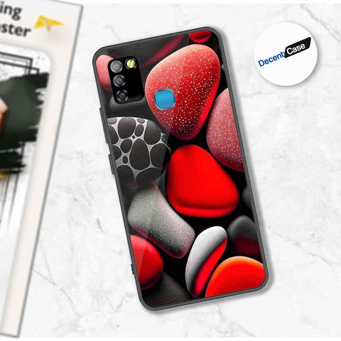Infinix Smart 5 Cover - 3D Pebble Design - HQ Ultra Shine Premium Metal Phone Case