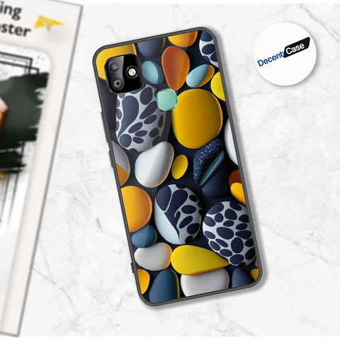 Infinix Smart 6 HD Cover - 3D Pebble Design - HQ Ultra Shine Premium Metal Phone Case