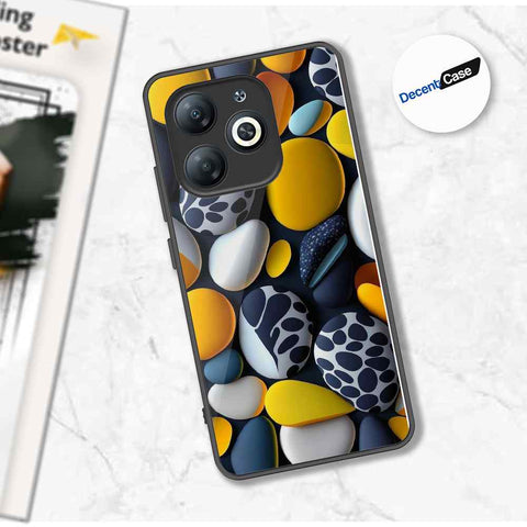 Tecno Spark 20 Cover - 3D Pebble Design - HQ Ultra Shine Premium Metal Phone Case