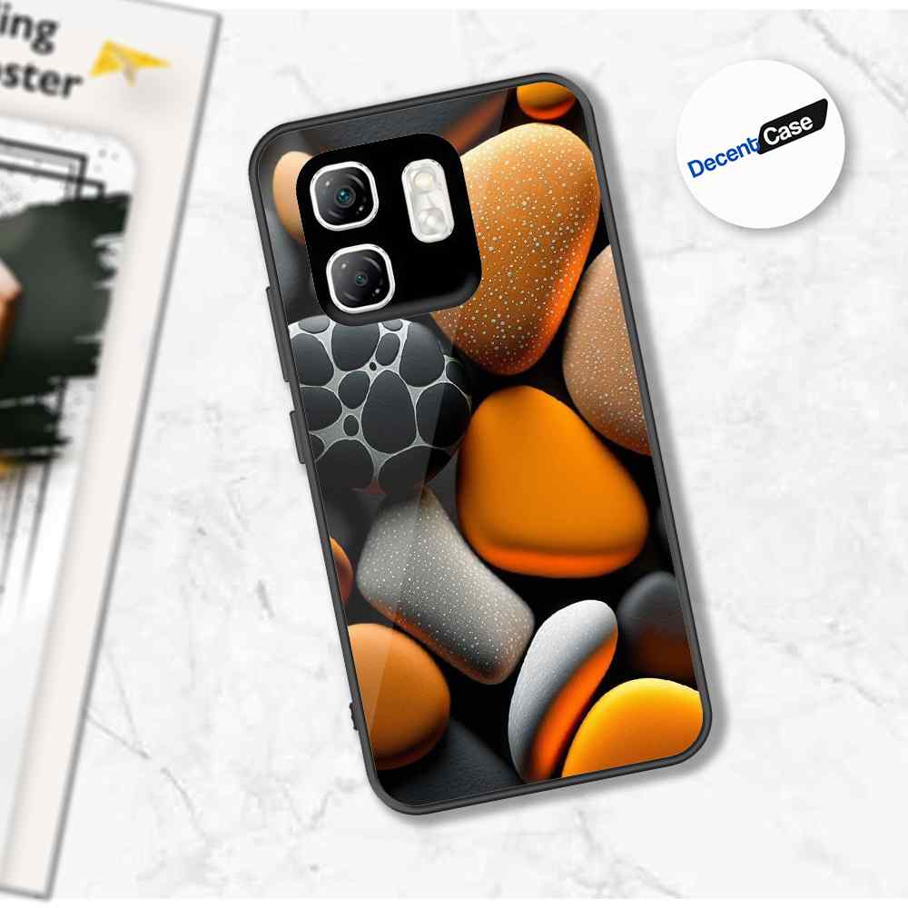 Infinix Smart 9 Cover - 3D Pebble Design - HQ Ultra Shine Premium Metal Phone Case
