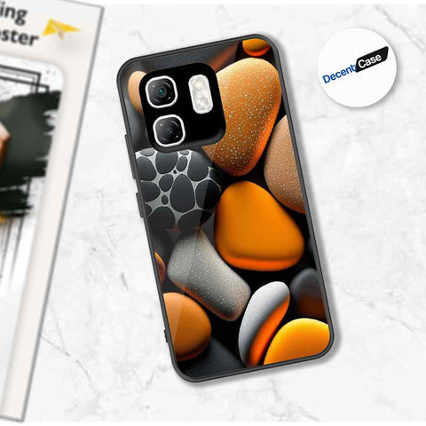 Infinix Smart 9 HD Cover - 3D Pebble Design - HQ Ultra Shine Premium Metal Phone Case
