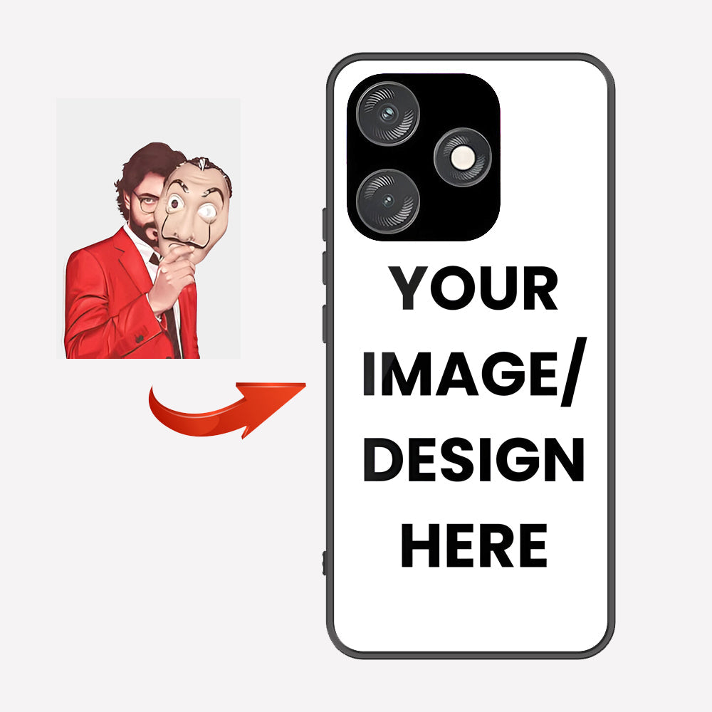 Tecno Spark 10 Customized Cover - Upload Your Photo - Ultra Shine Premium Metal Phone Case
