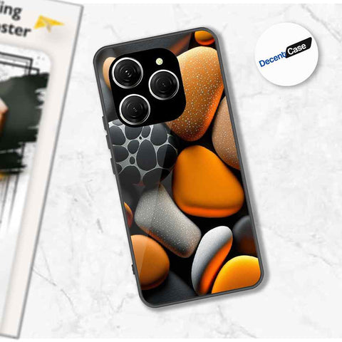 Tecno Spark 20 Pro Cover - 3D Pebble Design - HQ Ultra Shine Premium Metal Phone Case