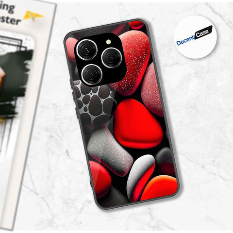 Tecno Spark 20 Pro Cover - 3D Pebble Design - HQ Ultra Shine Premium Metal Phone Case