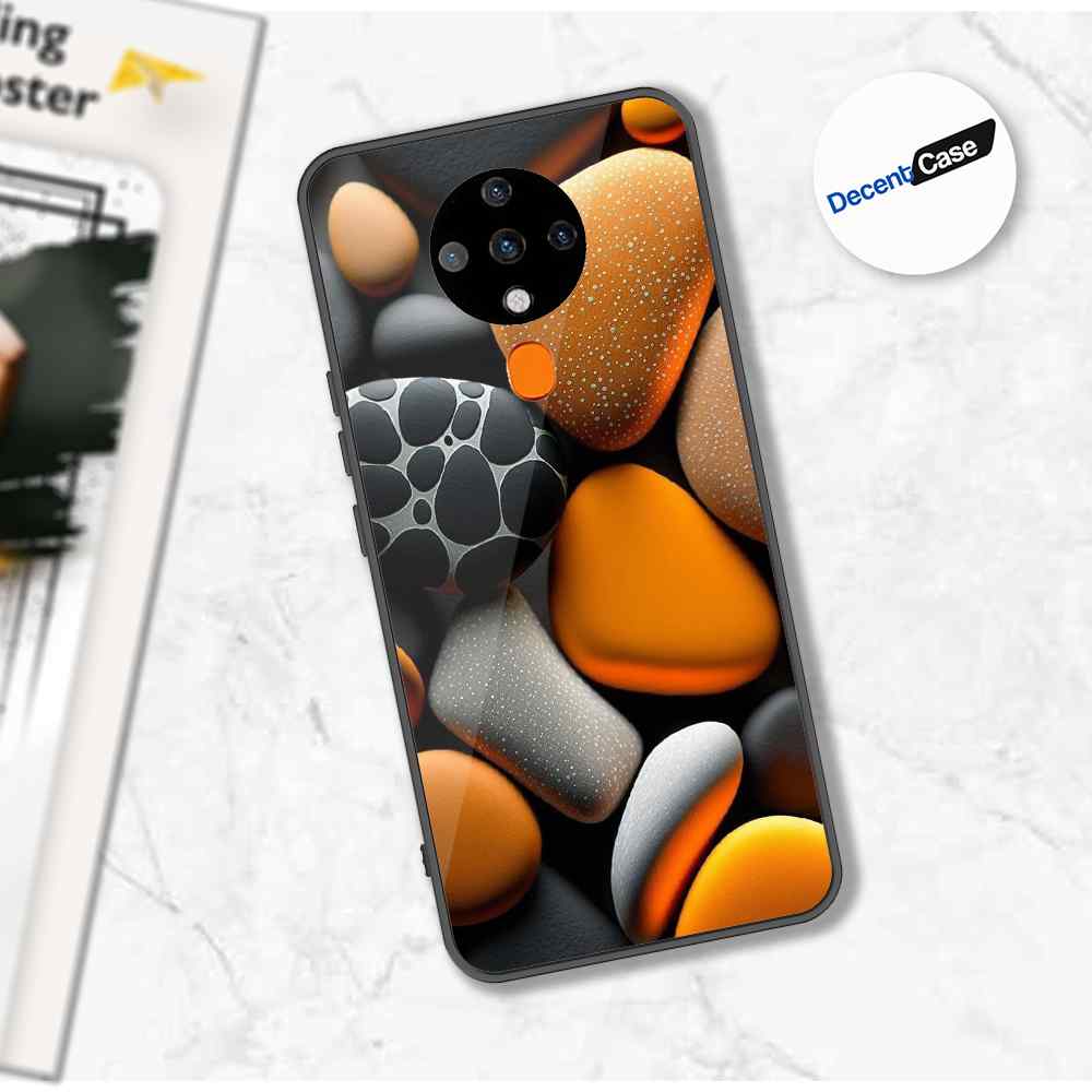 Tecno Spark 6 Cover - 3D Pebble Design - HQ Ultra Shine Premium Metal Phone Case