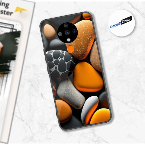 Tecno Spark 6 Cover - 3D Pebble Design - HQ Ultra Shine Premium Metal Phone Case