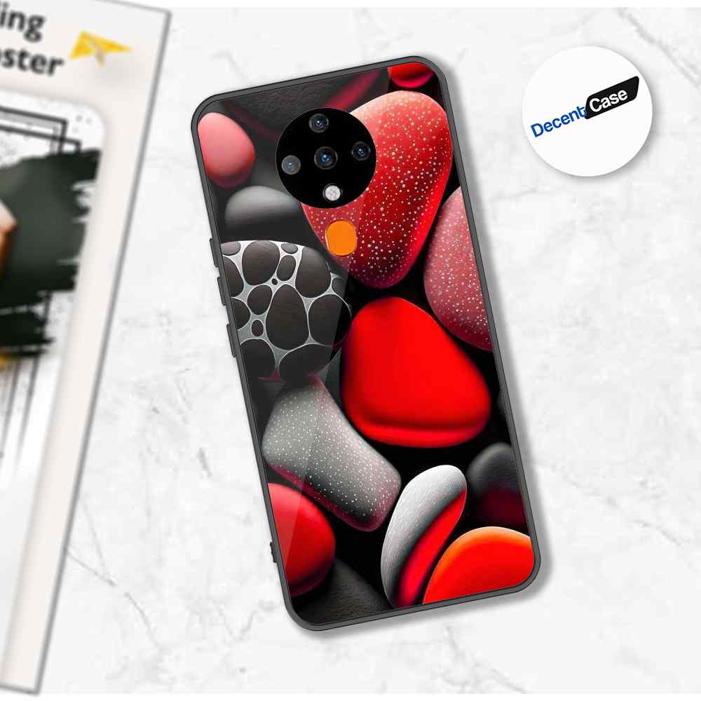 Tecno Spark 6 Cover - 3D Pebble Design - HQ Ultra Shine Premium Metal Phone Case
