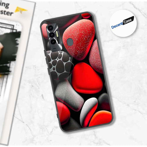 Tecno Spark 7T Cover - 3D Pebble Design - HQ Ultra Shine Premium Metal Phone Case
