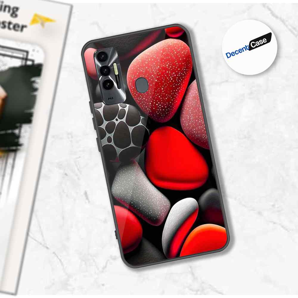 Tecno Spark 7T Cover - 3D Pebble Design - HQ Ultra Shine Premium Metal Phone Case