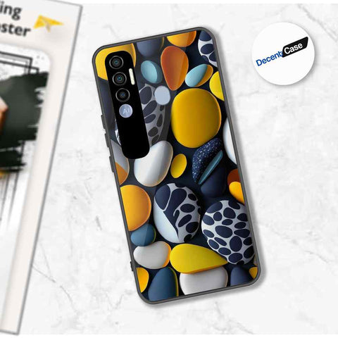 Tecno Spark 7 Pro Cover - 3D Pebble Design - HQ Ultra Shine Premium Metal Phone Case