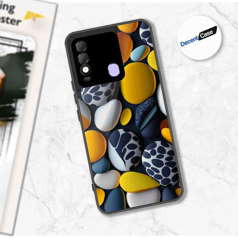 Tecno Spark 8 Cover - 3D Pebble Design - HQ Ultra Shine Premium Metal Phone Case